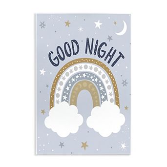 Stupell Home Decor Good Night Rainbow Plaque Wall Art