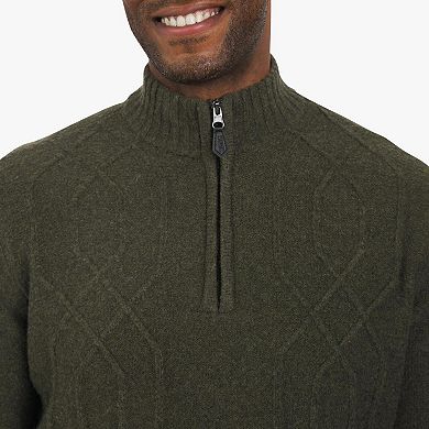 Men's Chaps Cable Knit Quarter-Zip Sweater