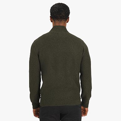 Men's Chaps Cable Knit Quarter-Zip Sweater