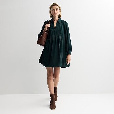 Women's Nine West Pintuck Mini Dress