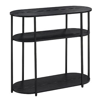 Convenience Concepts Designs2Go Simon 3 tier Oval Entryway Hall Table