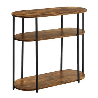 Convenience Concepts Designs2Go Simon 3 tier Oval Entryway Hall Table