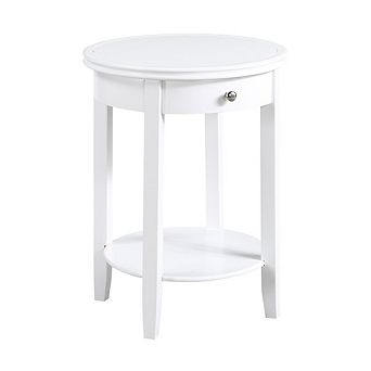 Convenience Concepts American Heritage Baldwin 1 Drawer End Table with Shelf