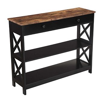 Convience Concept, Inc. Oxford 1 Drawer Console Table with Shelves