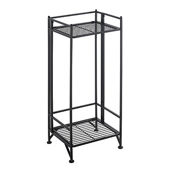 Convenience Concepts Xtra Storage 2 tier Tall Folding Metal Stand