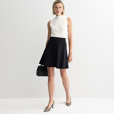 Women's Nine West Ponte Mini Skirt