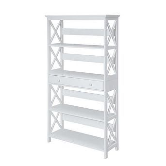 Convience Concept, Inc. Oxford 5 tier Bookcase with Drawer