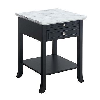 Convience Concept, Inc. American Heritage Logan End Table with Drawer and Slide
