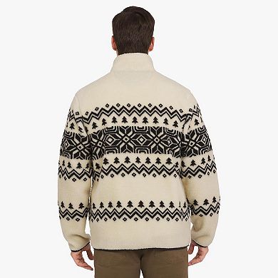 Men's Chaps Full-Zip Printed Sherpa Jacket