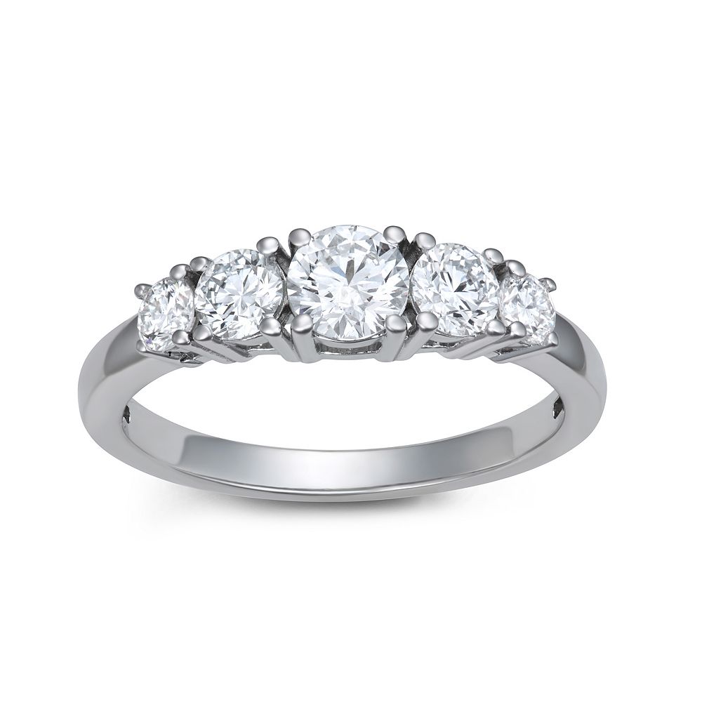 LeRose by Lexi and Rose Sterling Silver 1 Carat T.W. Lab-Grown Diamond Ring