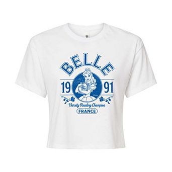 Disney's Beauty and the Beast Belle Juniors' Cropped Tee