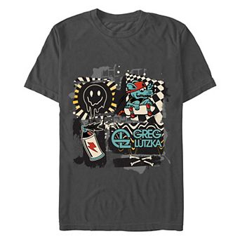 Men's Greg Lutzka Skateboard Artwork Graphic Tee