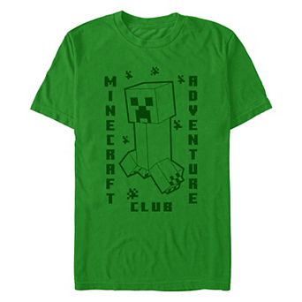 Men's Minecraft Creeper Adventure Club Graphic Tee