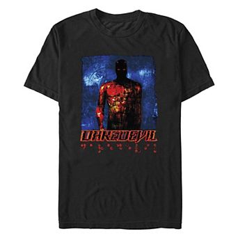 Men's Marvel Daredevil Abstract Painting Graphic Tee