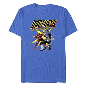 Men's Marvel Daredevil The Man Without Fear Action Scene Graphic Tee