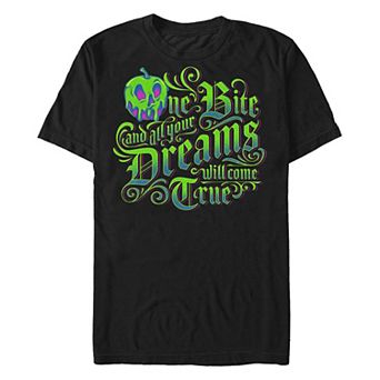 Disney Villains Evil Queen One Bite And All Your Dreams Will Come True Men's Graphic Tee