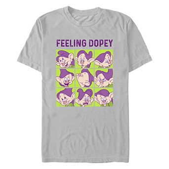 Disney's Snow White And The Seven Dwarfs Feeling Dopey Portraits Men's Graphic Tee