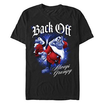 Disney's Snow White And The Seven Dwarfs Grumpy Back Off Men's Graphic Tee