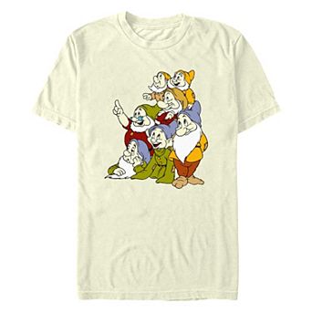 Disney's Snow White And The Seven Dwarfs Character Stack Men's Graphic Tee