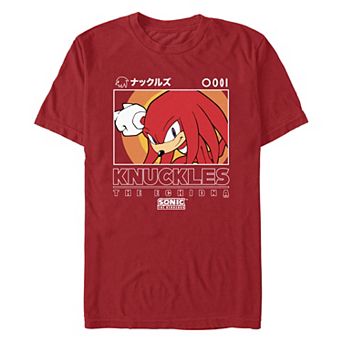 Men's Sonic the Hedgehog Knuckles The Echidna Poster Graphic Tee