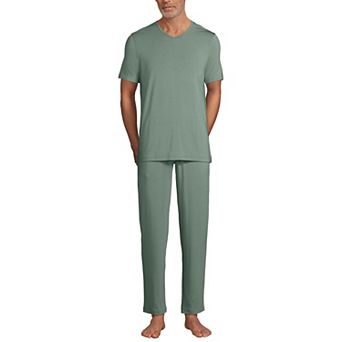 Men's Lands' End 2 pc Pajama Top & Pajama Bottoms Set