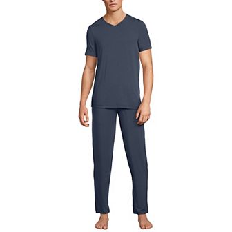 Men's Lands' End 2 pc Pajama Top & Pajama Bottoms Set