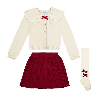 Girls 4-8 Draper James Sweater Knit Cardigan & Skirt Set