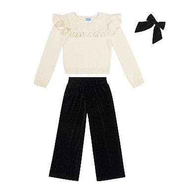 Girls 4-8 Draper James 3-pc. Sweater & Knit Pant Set