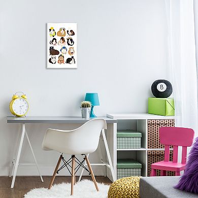 Stupell Home Decor Guinea Pigs in Various Uniforms Wall Art