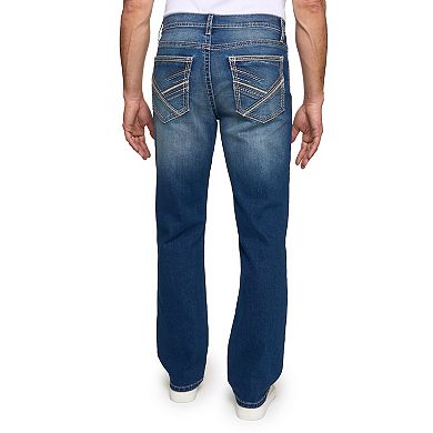Men's Lazer Embroidered Straight Fit Jeans