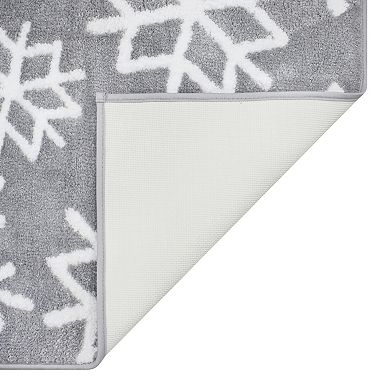 St. Nicholas Square® Metallic Snowflake Runner Rug