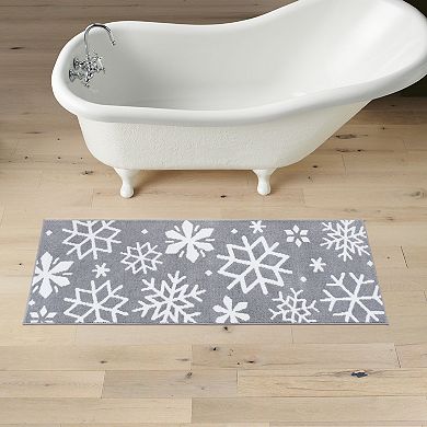 St. Nicholas Square® Metallic Snowflake Runner Rug