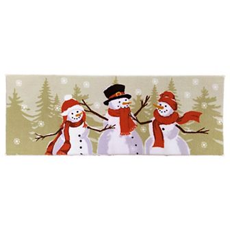 St. Nicholas Square® Yuletide Snowman Decorative Bath Runner