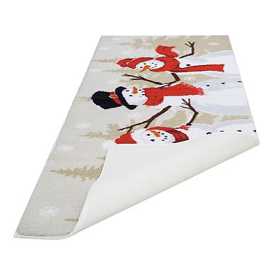 St. Nicholas Square® Yuletide Snowman Decorative Bath Runner