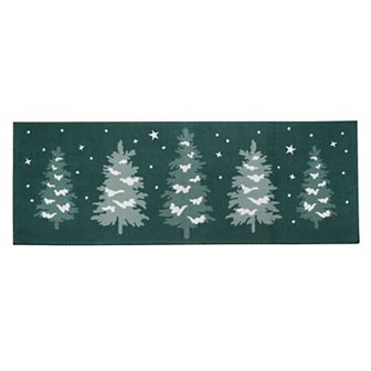 St. Nicholas Square® Printed Pine Tree Bath Runner