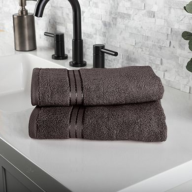 Lavish Home 6-pc. Cotton Stripe Bath Towel Set