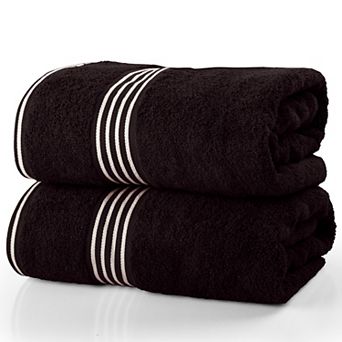 Lavish Home 2 pc Luxury Quick-Dry Cotton Bath Towel Set