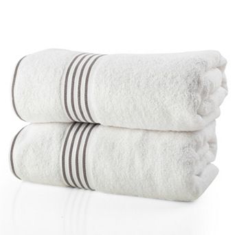 Lavish Home 2 pc Luxury Quick-Dry Cotton Bath Towel Set