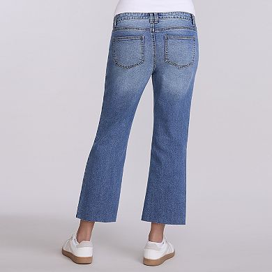 Maternity Motherhood® Crop Wide Leg Jeans with Elastic Piecing