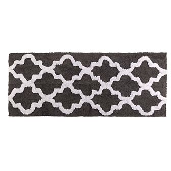 Lavish Home Moroccan Trellis Bathroom Runner Rug