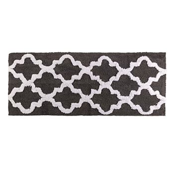 Lavish Home Moroccan Trellis Bathroom Runner Rug
