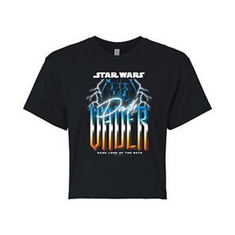 Juniors' Star Wars Darth Vader Cropped Tee
