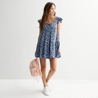 Juniors' SO® Easy Flutter Sleeve Dress