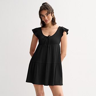 Juniors' SO® Easy Flutter Sleeve Dress
