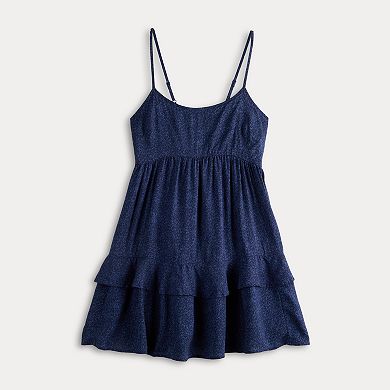 Juniors' SO® Ruffle Tier Mini Dress