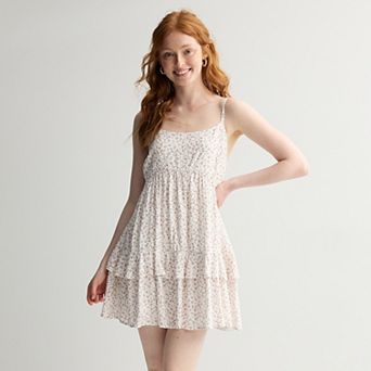 Juniors' SO® Ruffle Tier Mini Dress