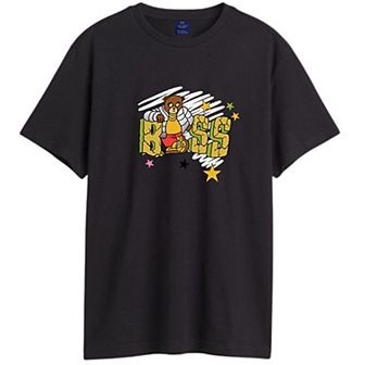Men's Boss Bear Graphic Printed Cotton T-shirt