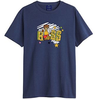 Men's Boss Bear Graphic Printed Cotton T-shirt