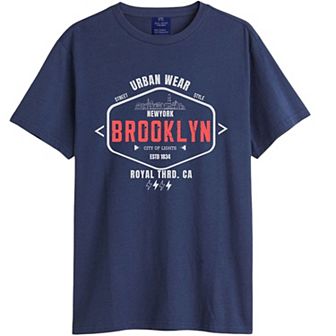 Men Brooklyn Print Summer T shirt