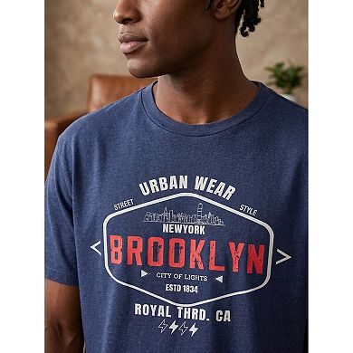 Men Brooklyn Print Summer T shirt